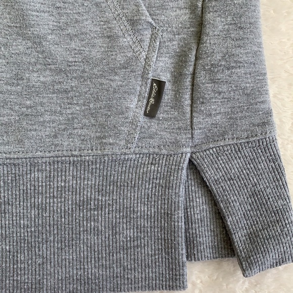 Eddie Bauer Gray Hooded Sweatshirt Girls 10/12 EUC - Picture 6 of 10